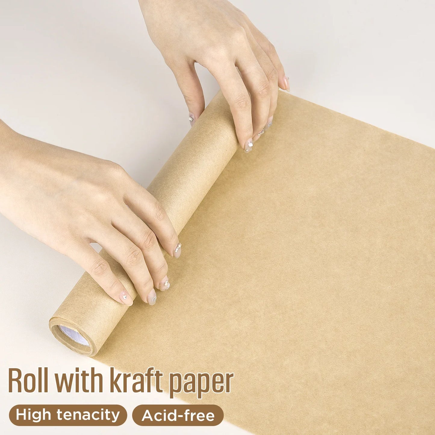 1 Roll 10M 10/30/40/45cm Brown  Paper Roll