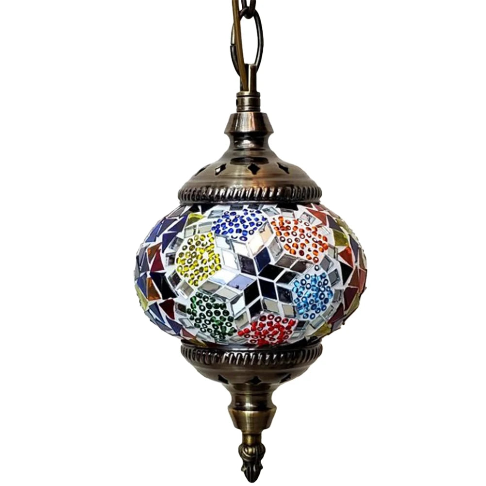 Turkish Moroccan Mosaic Hanging Ceiling Lamp