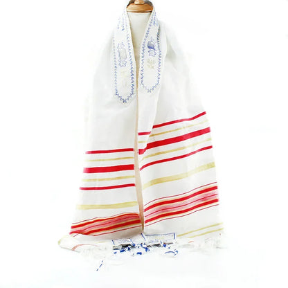Tallit Prayer Shawl Plus Size Polyester and Talit Bag