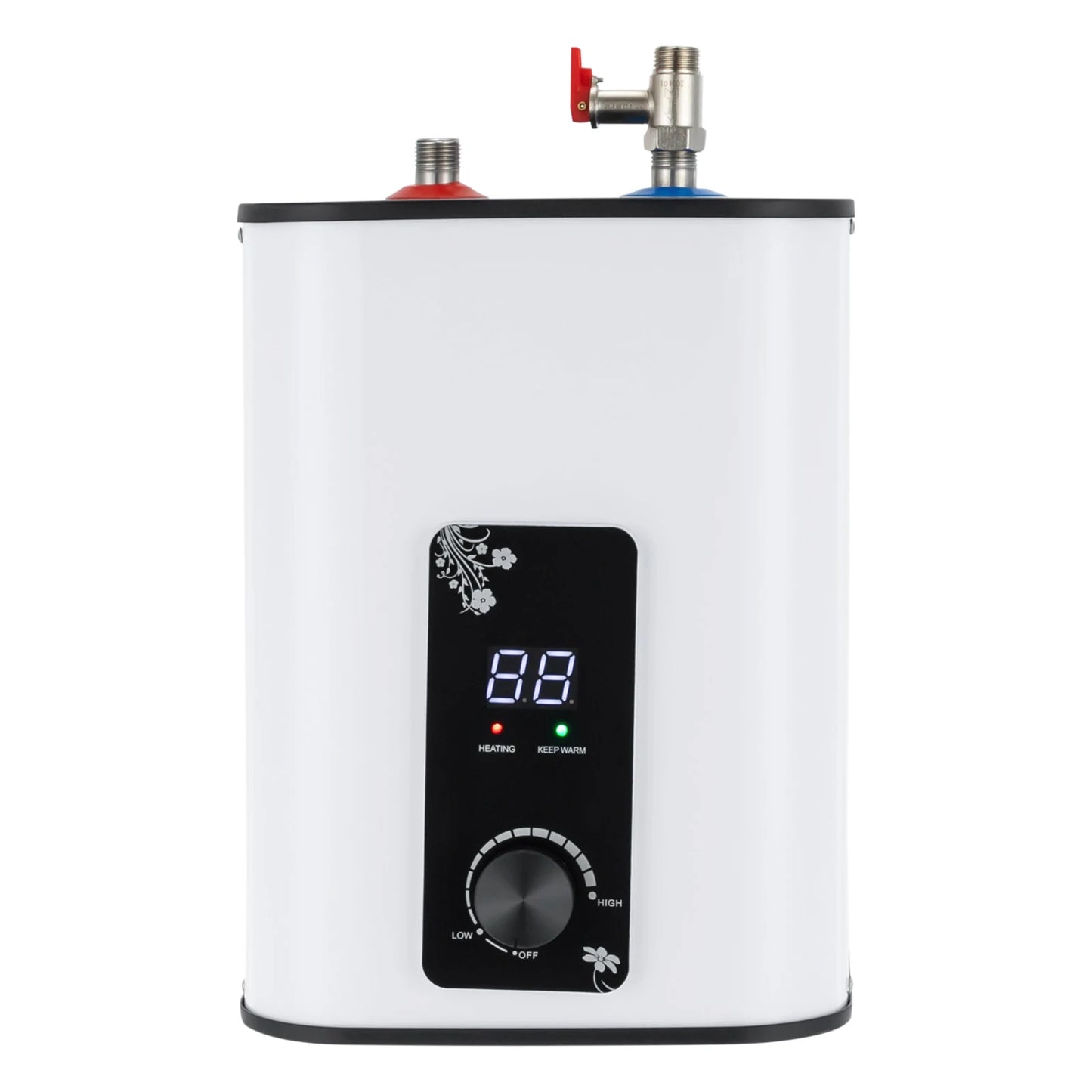 8L Instant Hot Water  with Top Outlet Faucet 1500W Small Under Sink Water Heater Tank