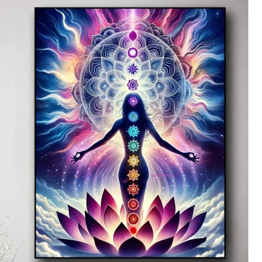 Yoga Mandala Diy Diamond Painting Cross Stitch Kit