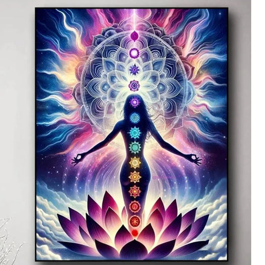 Yoga Mandala Diy Diamond Painting Cross Stitch Kit