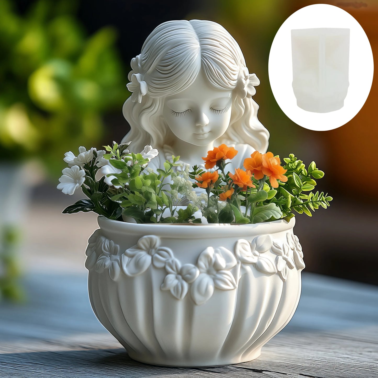 Venus Goddess Statue Vase Resin Silicone Mold