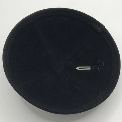 Judaica Kippah 18cm Velvet Embroidered Hebrew
