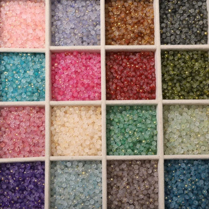100Pcs 4mm High Quality Frosted Gold Splattered Glass Rice Beads Loose Beads