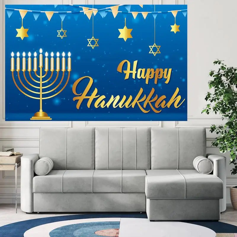 Happy Hanukkah Backdrop