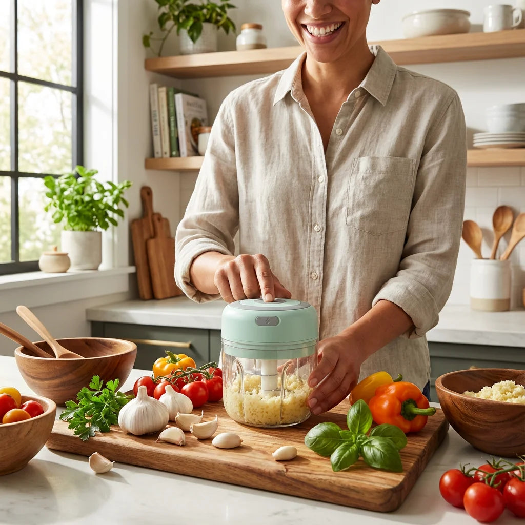 Baby Food Maker Electric Chopper, 250ML, USB Charging, Easy Clean