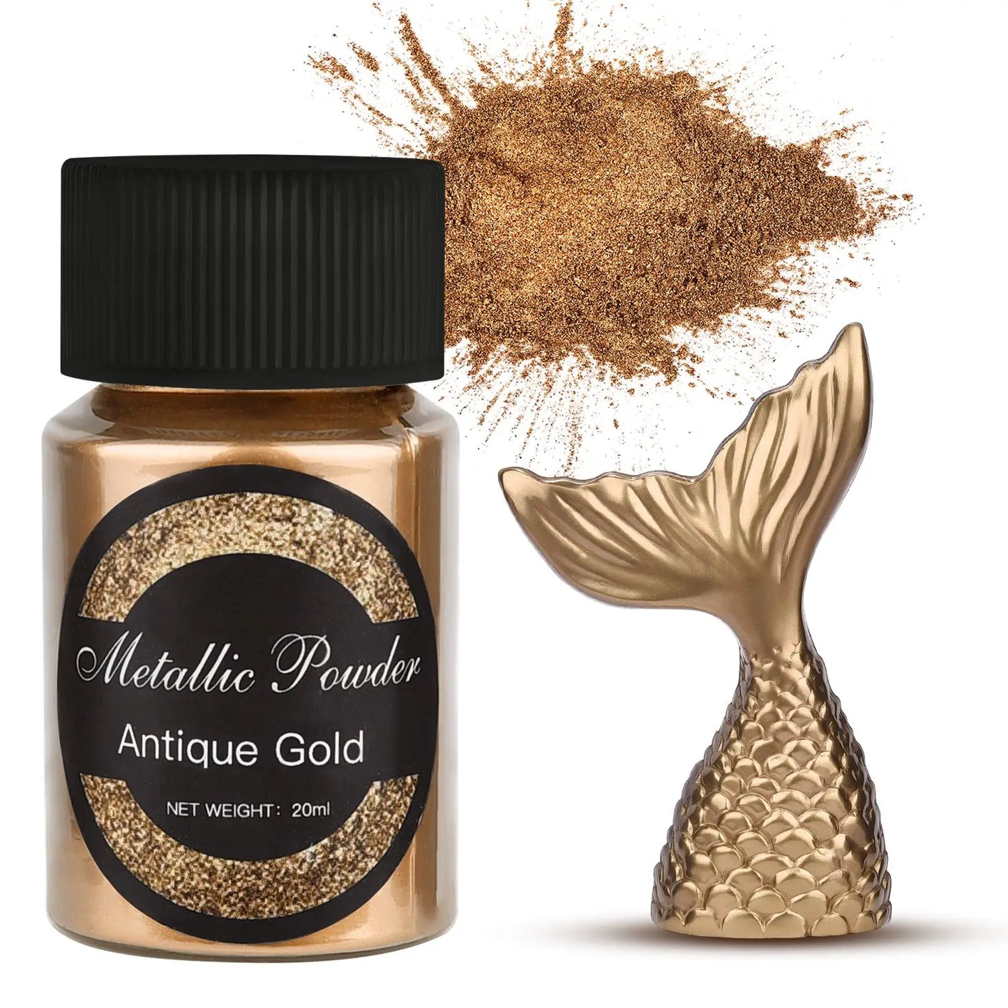 6 Color Metallic Gold Silver  Pigment Pearlescent Colorant Pearl Pigment Dye UV Resin Epoxy Color