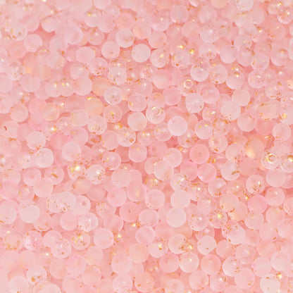 100Pcs 4mm High Quality Frosted Gold Splattered Glass Rice Beads Loose Beads