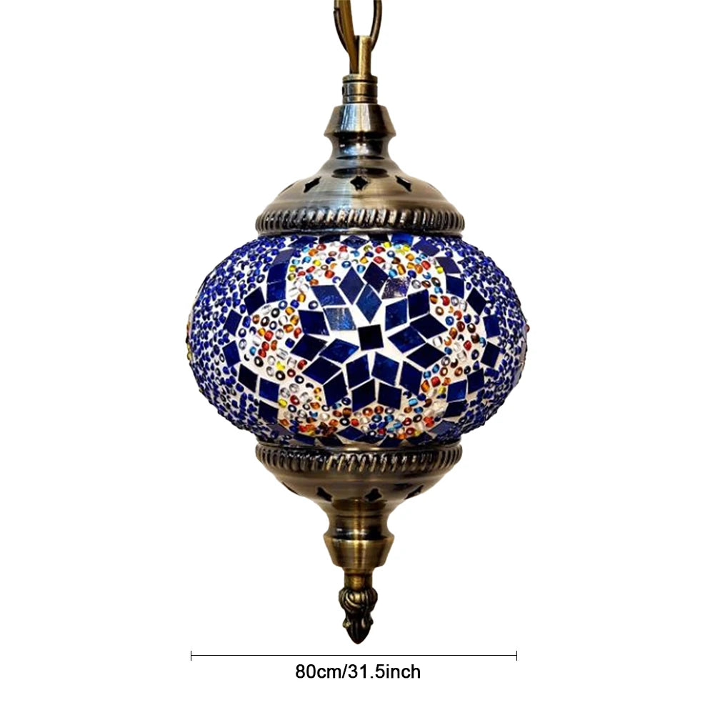 Turkish Moroccan Mosaic Hanging Ceiling Lamp