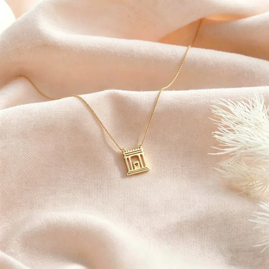 Holy Temple Charm Jewish Tradition symbol Pendant Beit HaMikdash Necklace House of Prayer Jerusalem Temple Judaica Gift