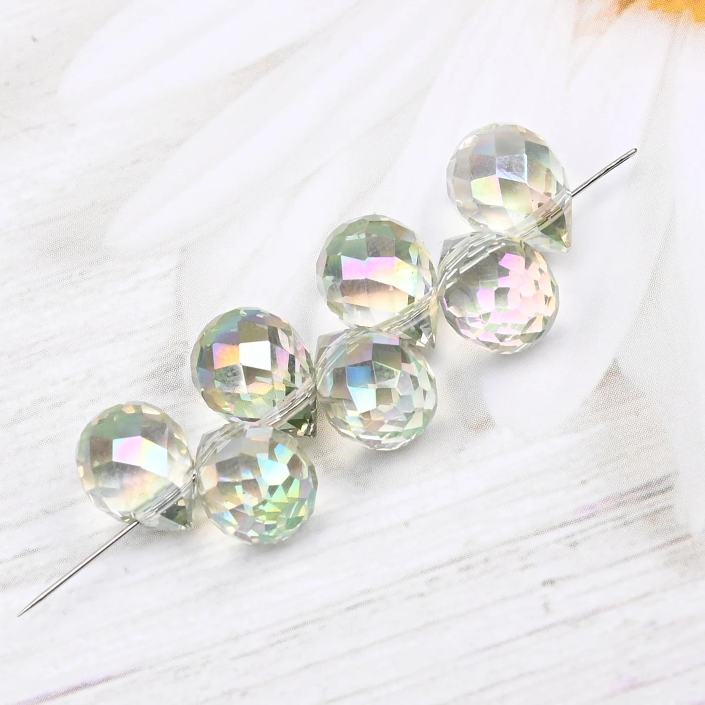 10*8mm Czech Crystal Waterdrop Beads Shiny Faceted Glass Strawberry Beads