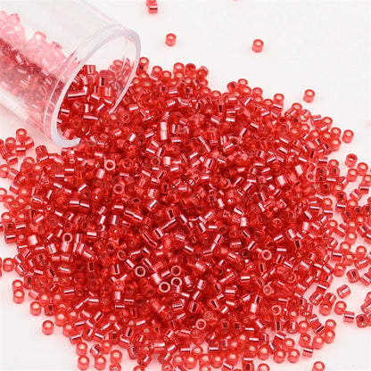 2000pcs Japan Glass Silver Lined Beads 11/0 Uniform Glass Seedbeads