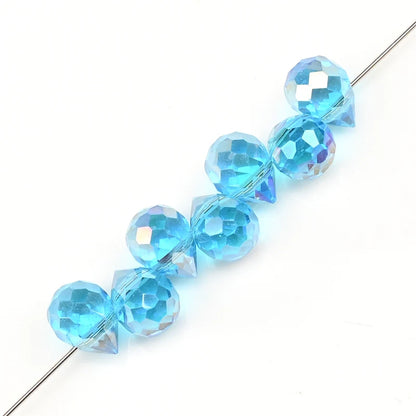 10*8mm Czech Crystal Waterdrop Beads Shiny Faceted Glass Strawberry Beads