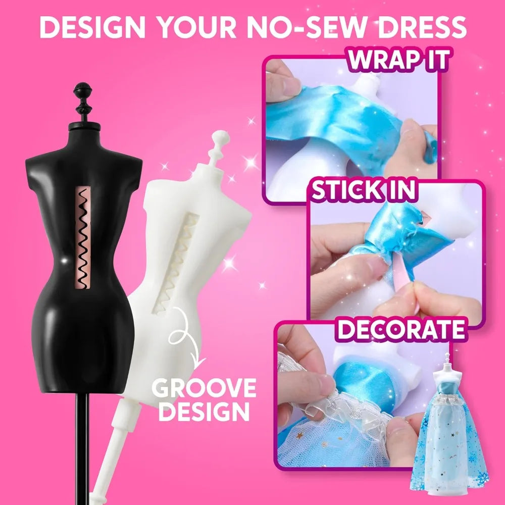 400+PCS Fashion Design Sewing Kits with 3 Mannequins
