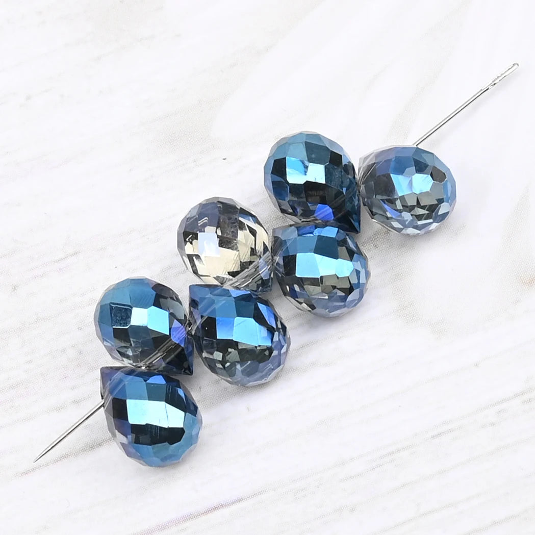 10*8mm Czech Crystal Waterdrop Beads Shiny Faceted Glass Strawberry Beads