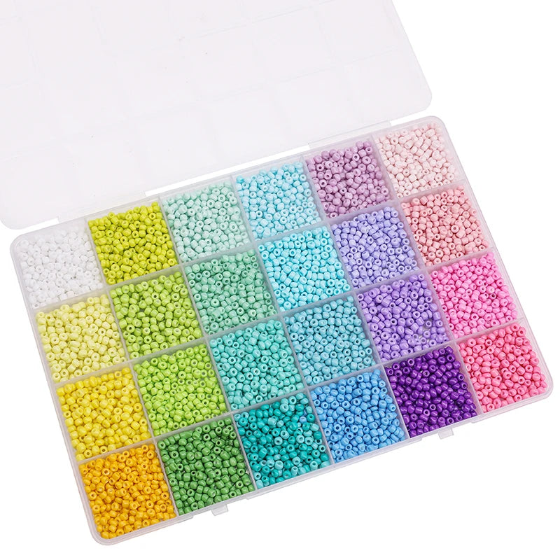 Over 5200 Beads in a 24 Grid Rice Box