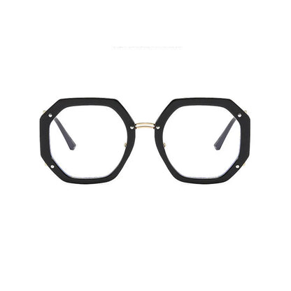 Polygon Photochromic Anti Blue Light  Reading Hyperopia Eyeglasses