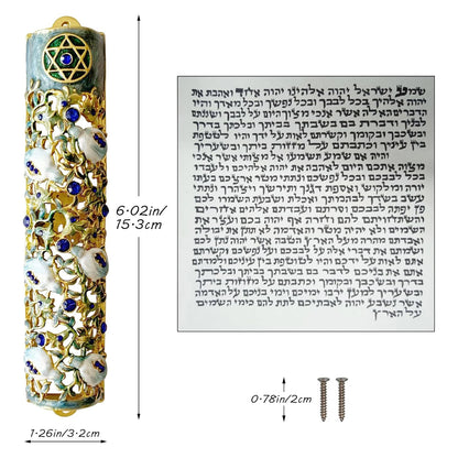 1/3Pcs Multiple Sizes Door Mezuzah  With Paper Roll Creative