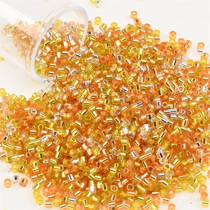 2000pcs Japan Glass Silver Lined Beads 11/0 Uniform Glass Seedbeads