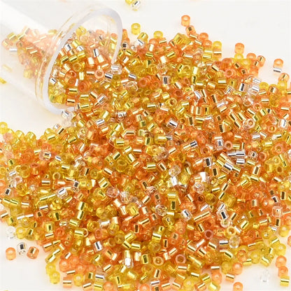 2000pcs Japan Glass Silver Lined Beads 11/0 Uniform Glass Seedbeads