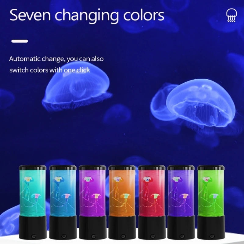 Ocean Night Light with Floating Jellyfish