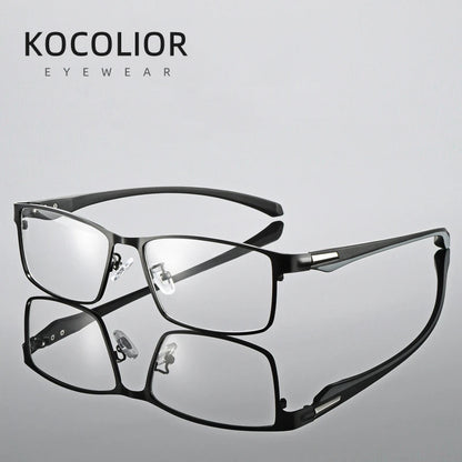 Anti Blue Light Men Reading Glasses Titanium Alloy Metal Frame  +1.50 1.75 2.0 2.25 2.50 2.75