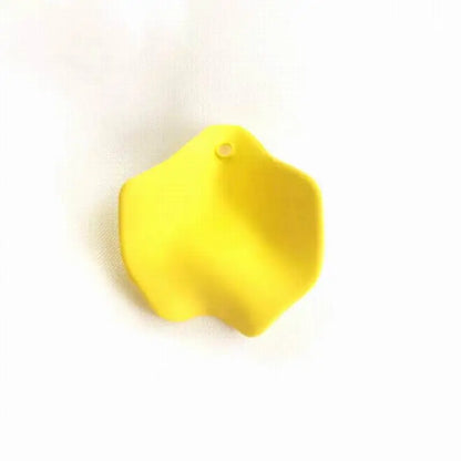 50pcs Acrylic Multicolor Flower Petal Beads