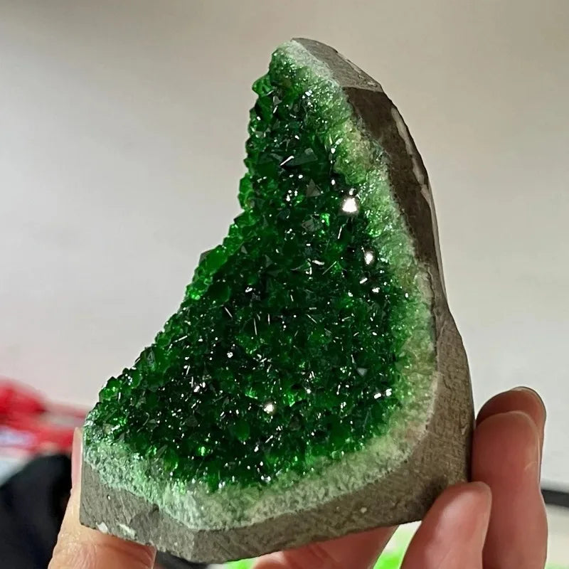 200-300g Green Geode Quartz crystals