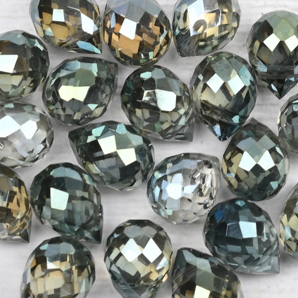 10*8mm Czech Crystal Waterdrop Beads Shiny Faceted Glass Strawberry Beads