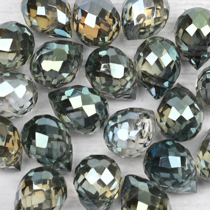 10*8mm Czech Crystal Waterdrop Beads Shiny Faceted Glass Strawberry Beads
