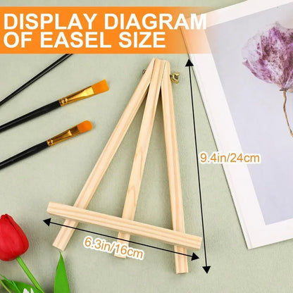 4 packs of 9-inch wooden easels