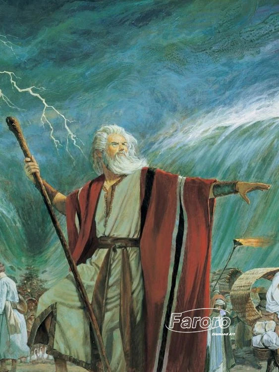 Judaica Moses Diamond Painting Embroidery Cross Stitch Kit