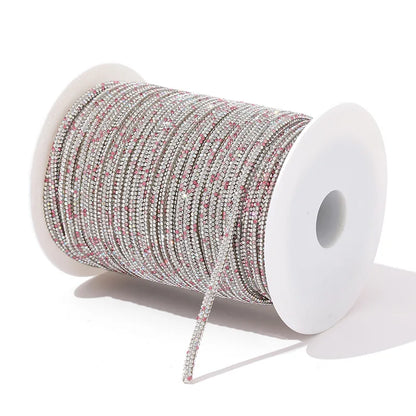 10yards 4mm Crystal Rhinestone Cord Trim Glass Diamond Rope