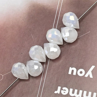 10*8mm Czech Crystal Waterdrop Beads Shiny Faceted Glass Strawberry Beads