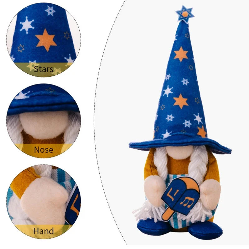 Jewish Holiday Decoration Faceless Doll Gnome