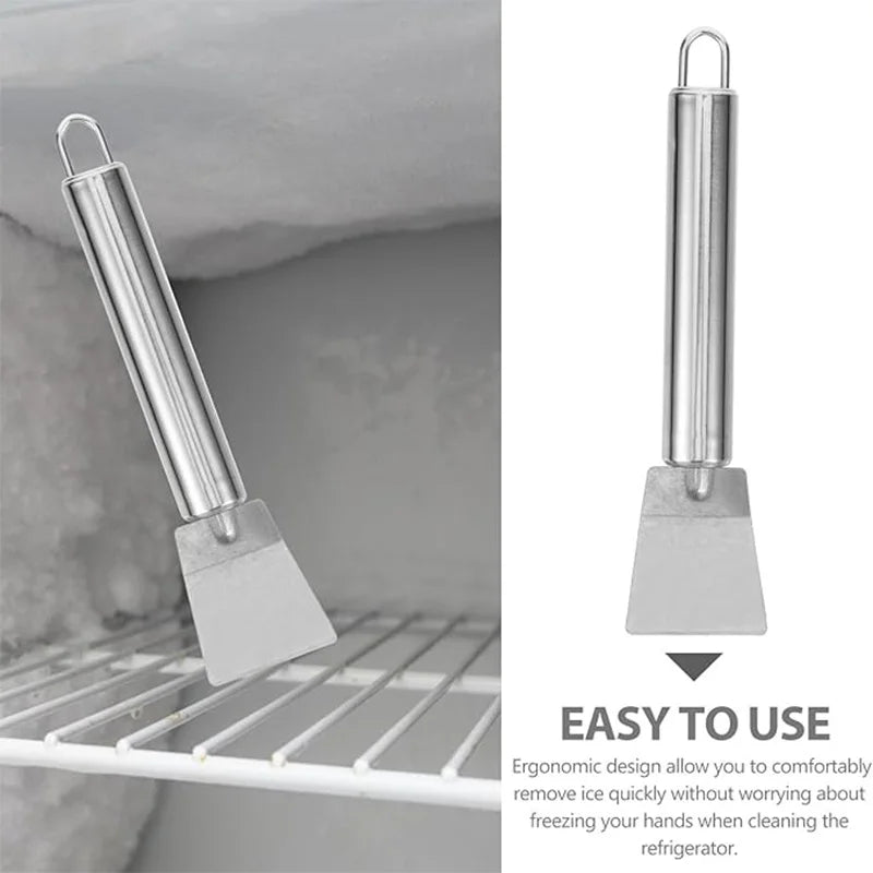 Easy to Clean Kitchen Cleaning Scraper Stainless Steel for Pot Bottom, Stove ,Tile Grill, Stubborn Stains