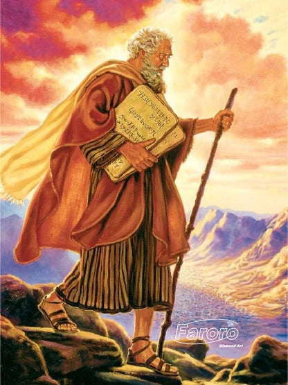 Judaica Moses Diamond Painting Embroidery Cross Stitch Kit
