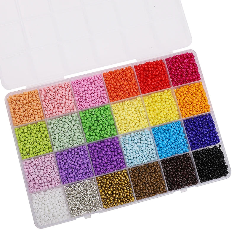 Over 5200 Beads in a 24 Grid Rice Box