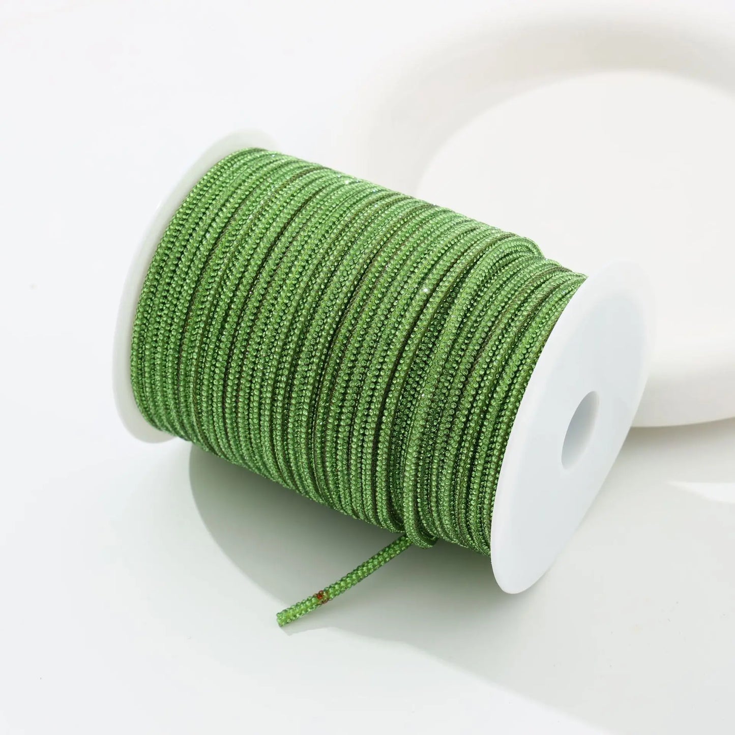 10yards 4mm Crystal Rhinestone Cord Trim Glass Diamond Rope