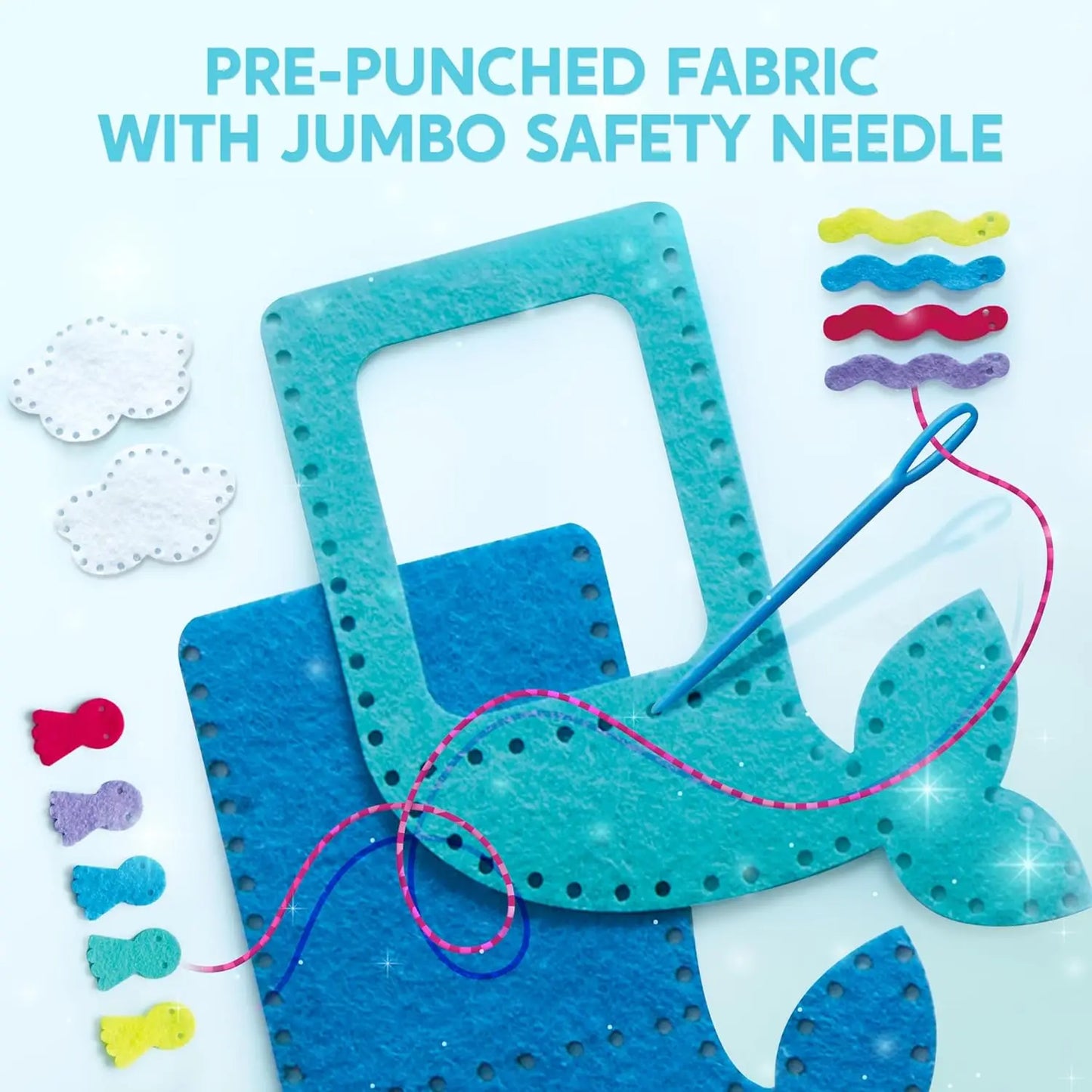 7 Sewing Projects My First Kids Sewing Kit-Unicorn and Mermaid