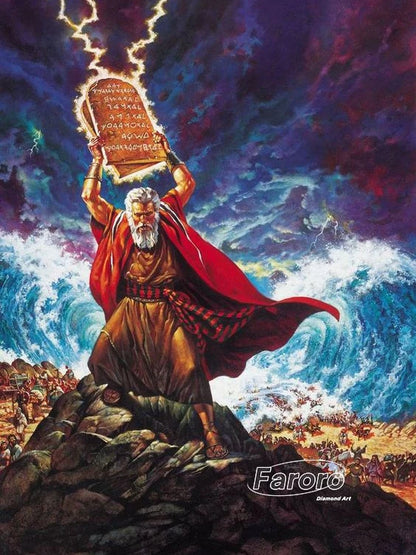 Judaica Moses Diamond Painting Embroidery Cross Stitch Kit
