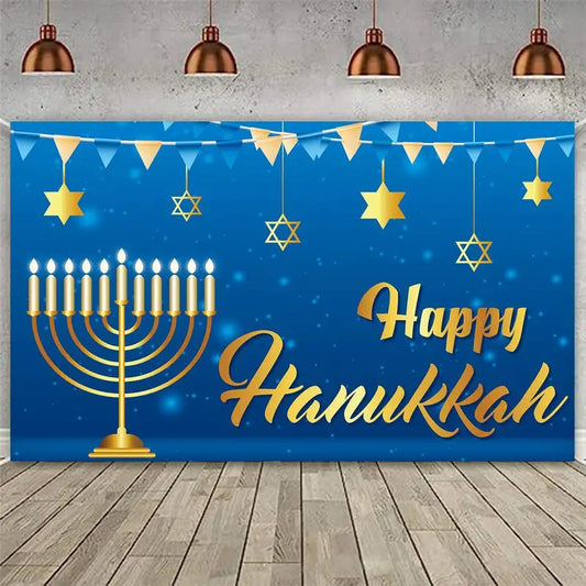 Happy Hanukkah Backdrop