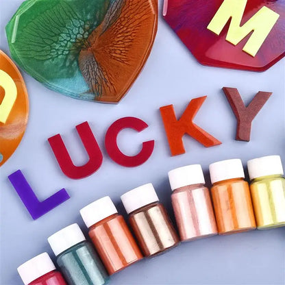 24 Colors 10g Mirror Natural Mica Pearl Powder Pigment