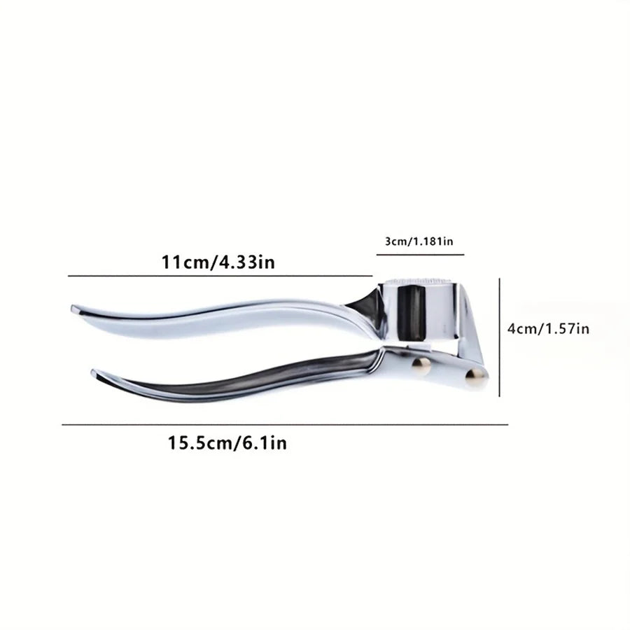 18x5cm, Heavy Duty, Multipurpose Too l3-in-1 Aluminum Alloy Garlic Press, Nut Cracker & Bottle Opener