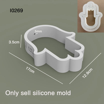 Hebrew Blessing Hamsa Hand Silicone Mold