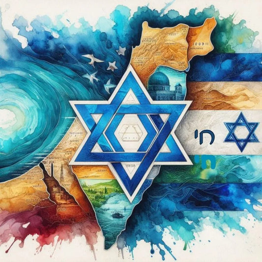 DIY Diamond Painting Star of David Cross Stitch Judaism Wall Art