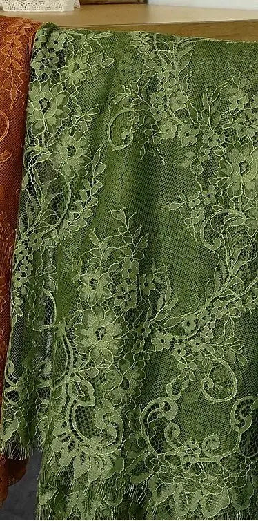 150cm Width 3Meters/lot Off White French Chantilly Lace Fabric