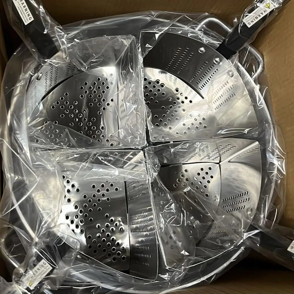 14-inch 20 Qt. Pasta Cooker Set with 5 Qt. Stainless Steel Strainer Baskets for Multi-Serve Cooking