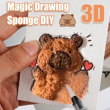 3D Puffy Foam Texture Painting Paper